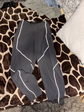 TNA grey Reflective Track Pants